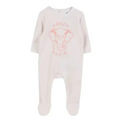 Elefant Print Beanie og Bib Sæt
