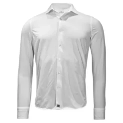 Elegant hvidt jersey skjorte