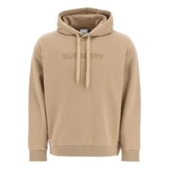 Embossed Logo Cotton Hoodie