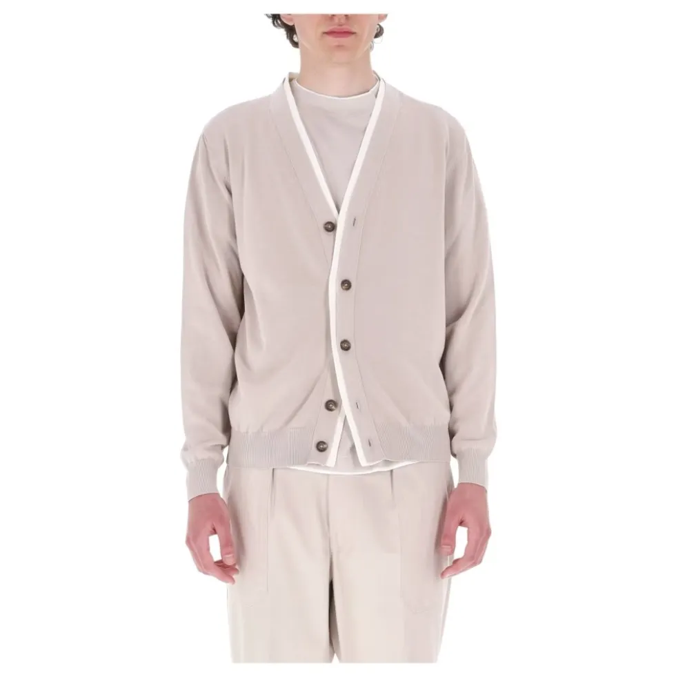 English Rib Cotton Cardigan