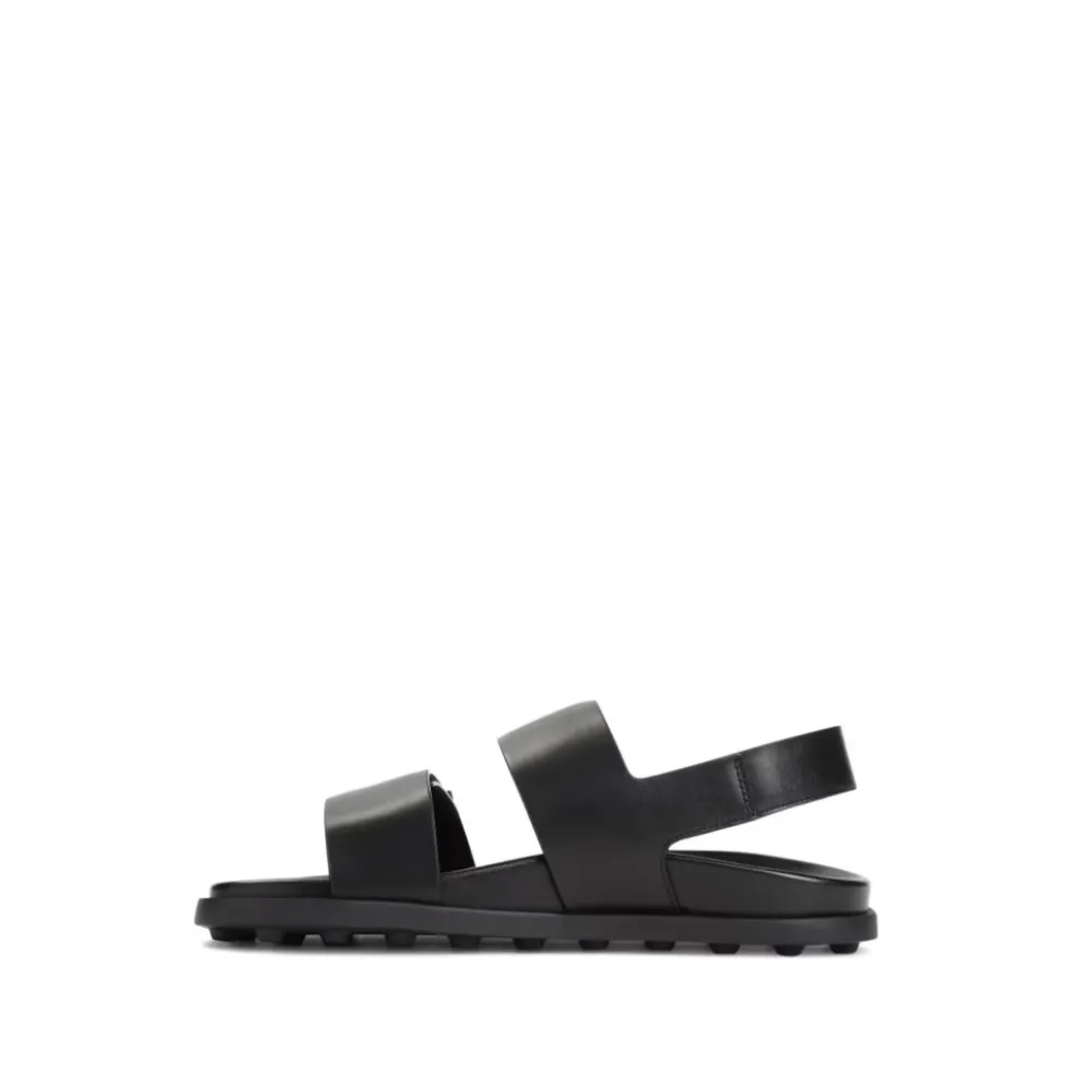 Flad Dobbelt Rem Sandal