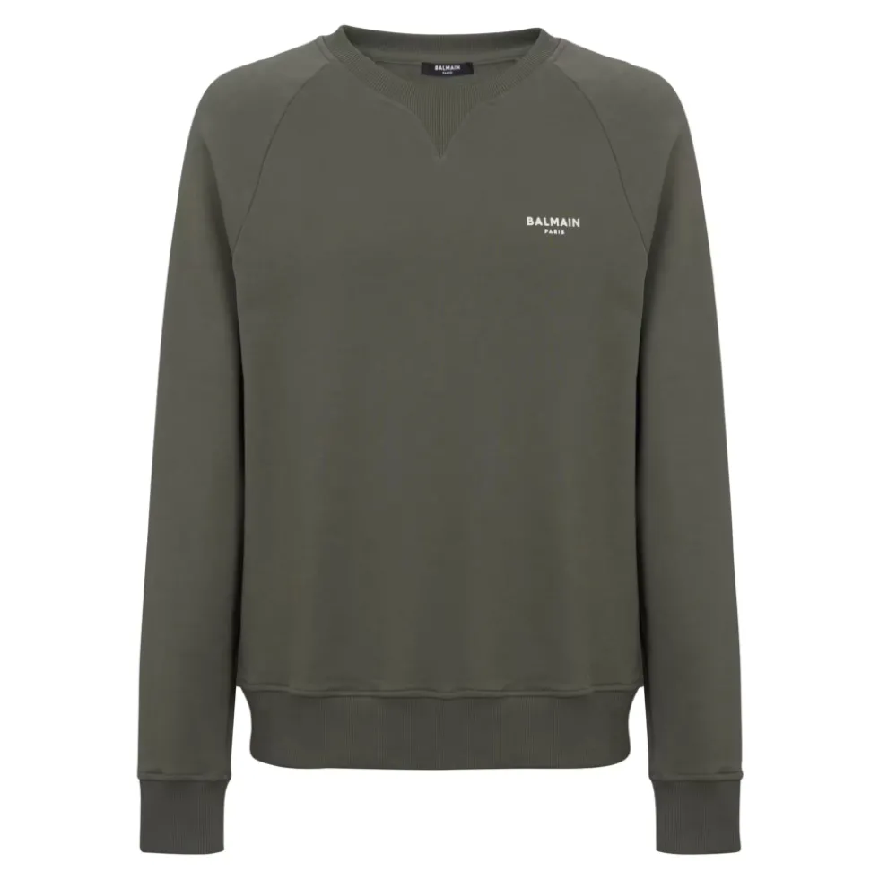 Flocked sweatshirt