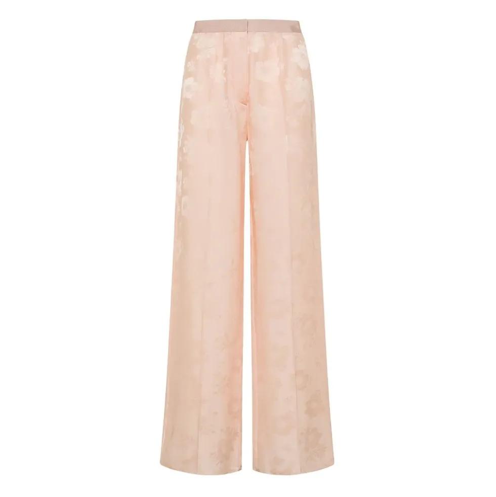 Floral Jacquard Trousers