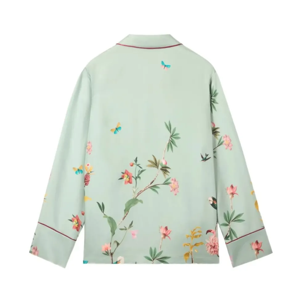 Floral Panel Pyjama Shirt