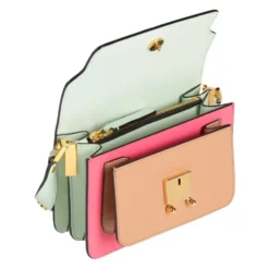 Fuxia-Menta-Nocciola Skuldertaske