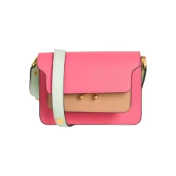 Fuxia-Menta-Nocciola Skuldertaske