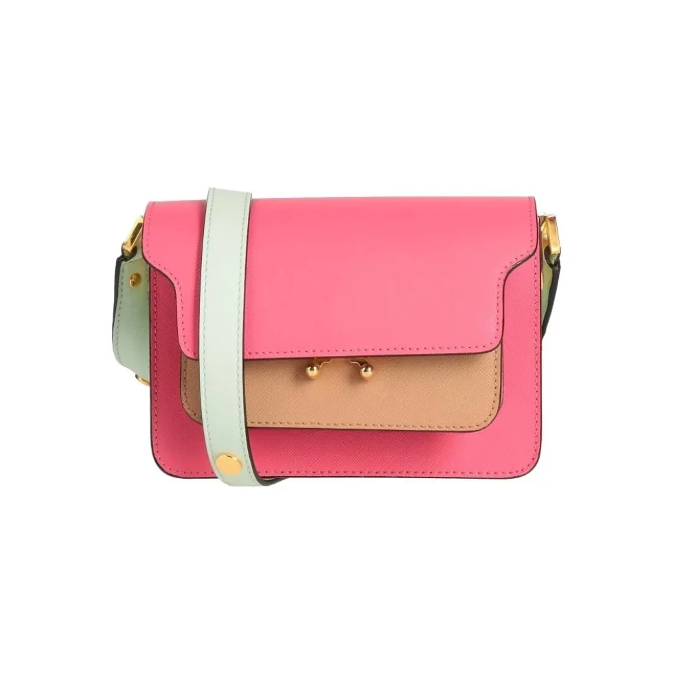 Fuxia-Menta-Nocciola Skuldertaske