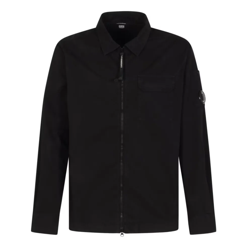 Gabardine Zipped Overshirt