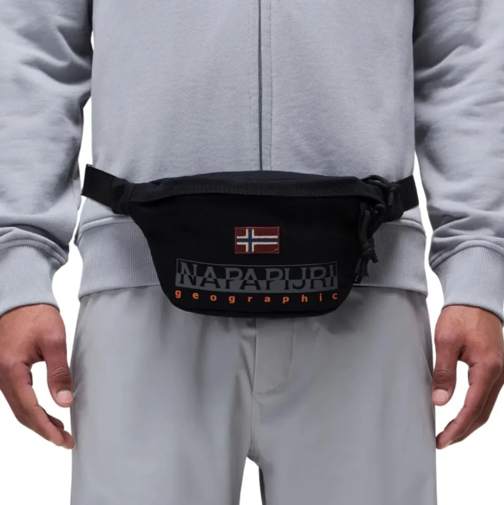Genbrugspolyester Sort Waistband 4 Bæltetaske