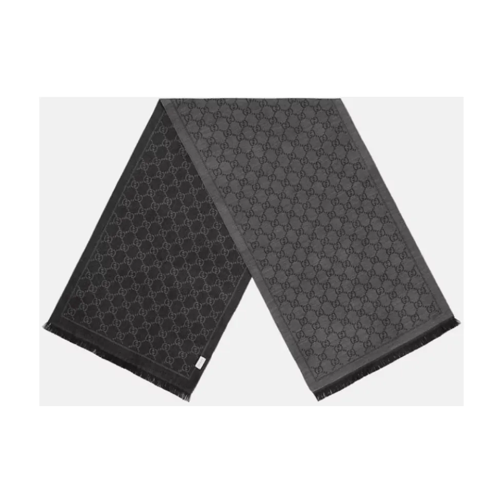 GG Jacquard Pattern Strikket Halstørklæde