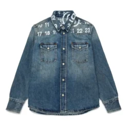 Grafisk Print Button-Down Skjorte