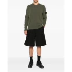 Grøn Uld Raglan Sweater