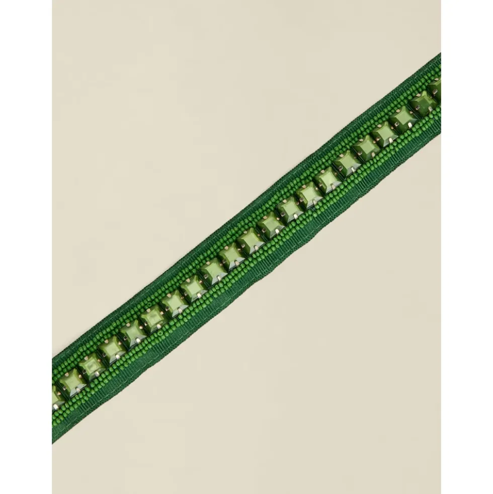 Grosgrain Bælte med Fassætninger