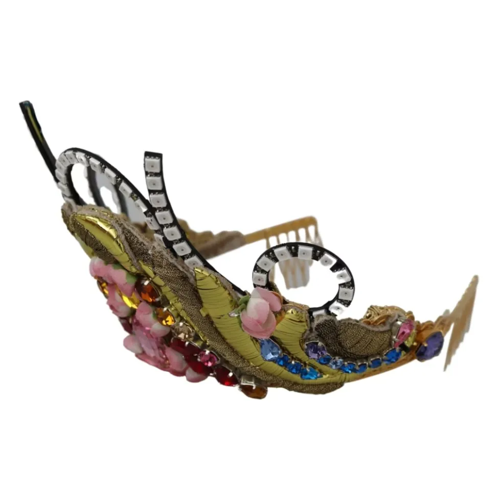 Ægte Crystal Diadem Tiara med LED-lys