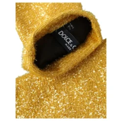 Guld Lurex Mid Arm Handsker