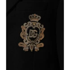 Heraldic Patch Single-Breasted Blazer