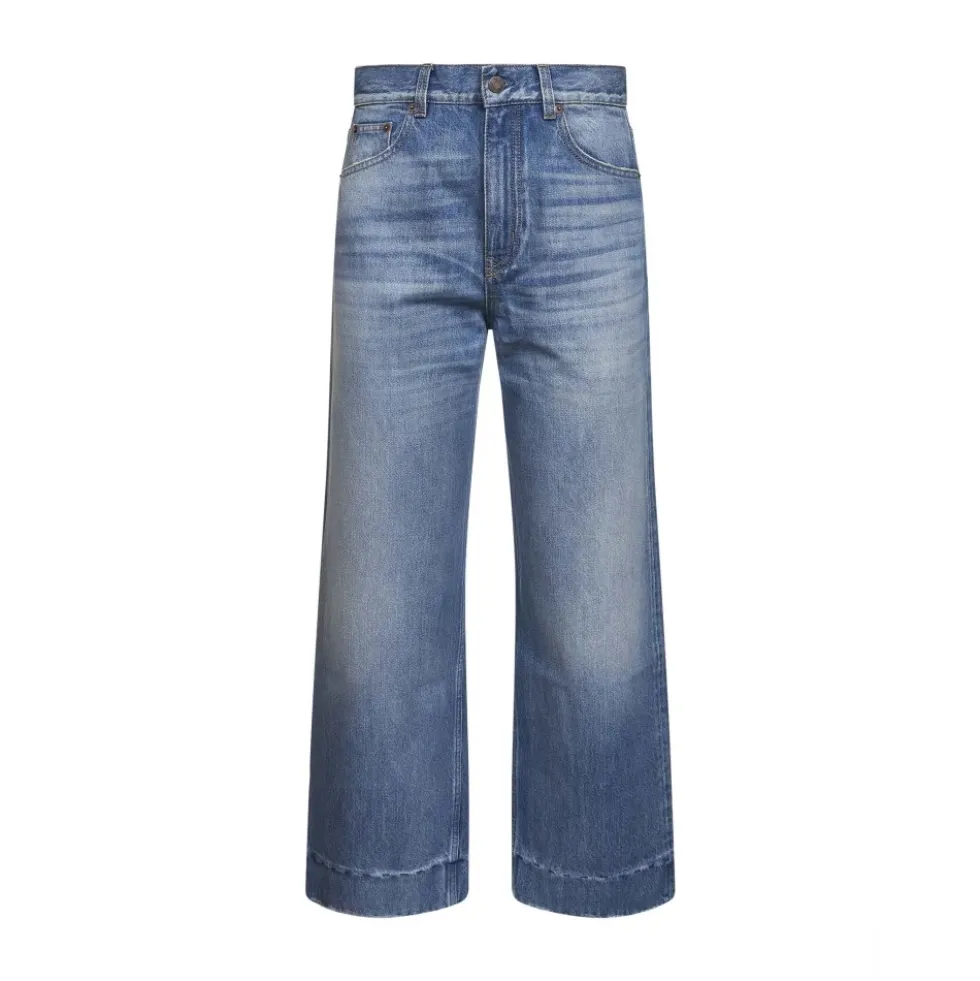 High-rise Cropped Jeans
