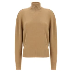 Højhalset uldsweater