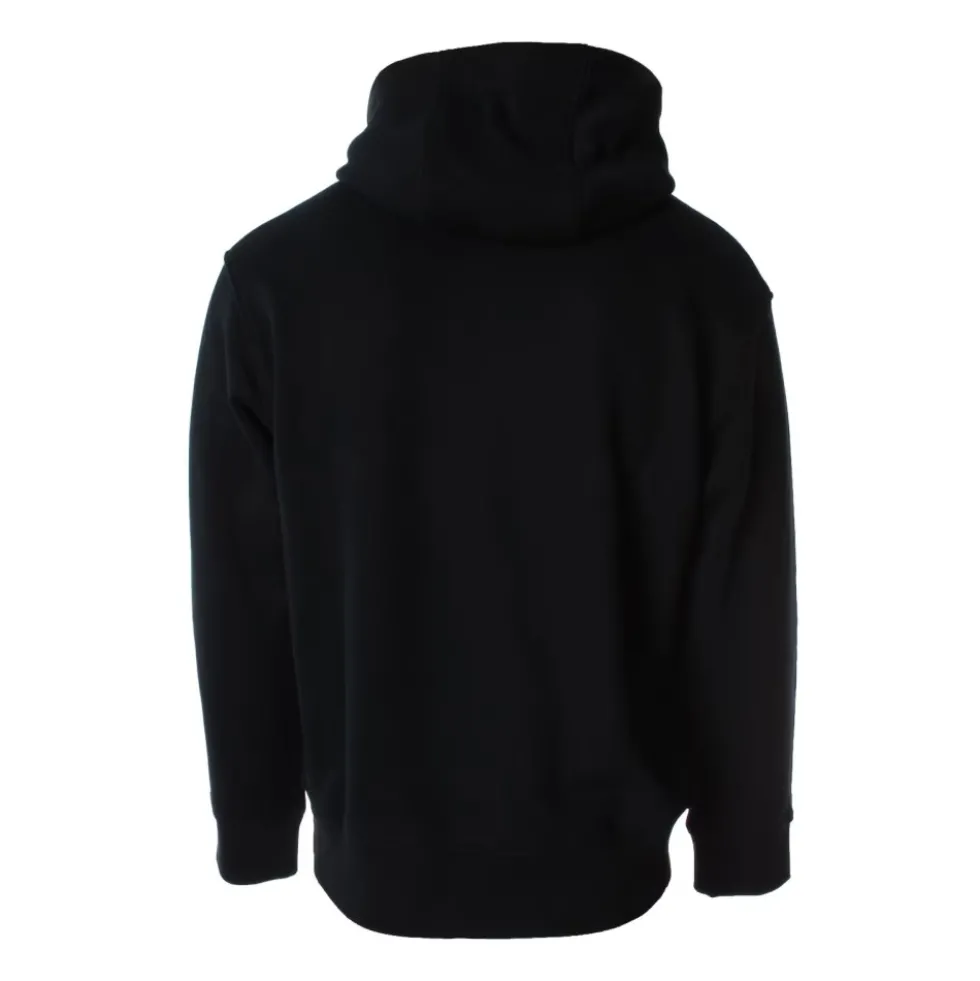 Hooded Jersey Sweatshirt med præget kuppelformet logo