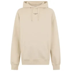 Hoodie med slogan i bomuld
