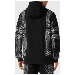 Hoodie Sweatshirt Paisley Bandana