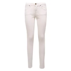 Hvid Skinny Low-Rise Denim Bukser