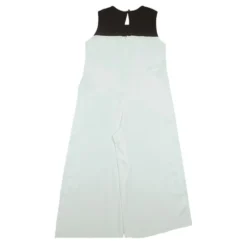 Hvidt bredbenet jumpsuit med bue