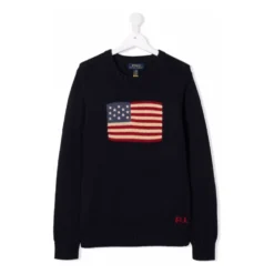 Intarsia Bomulds sweater