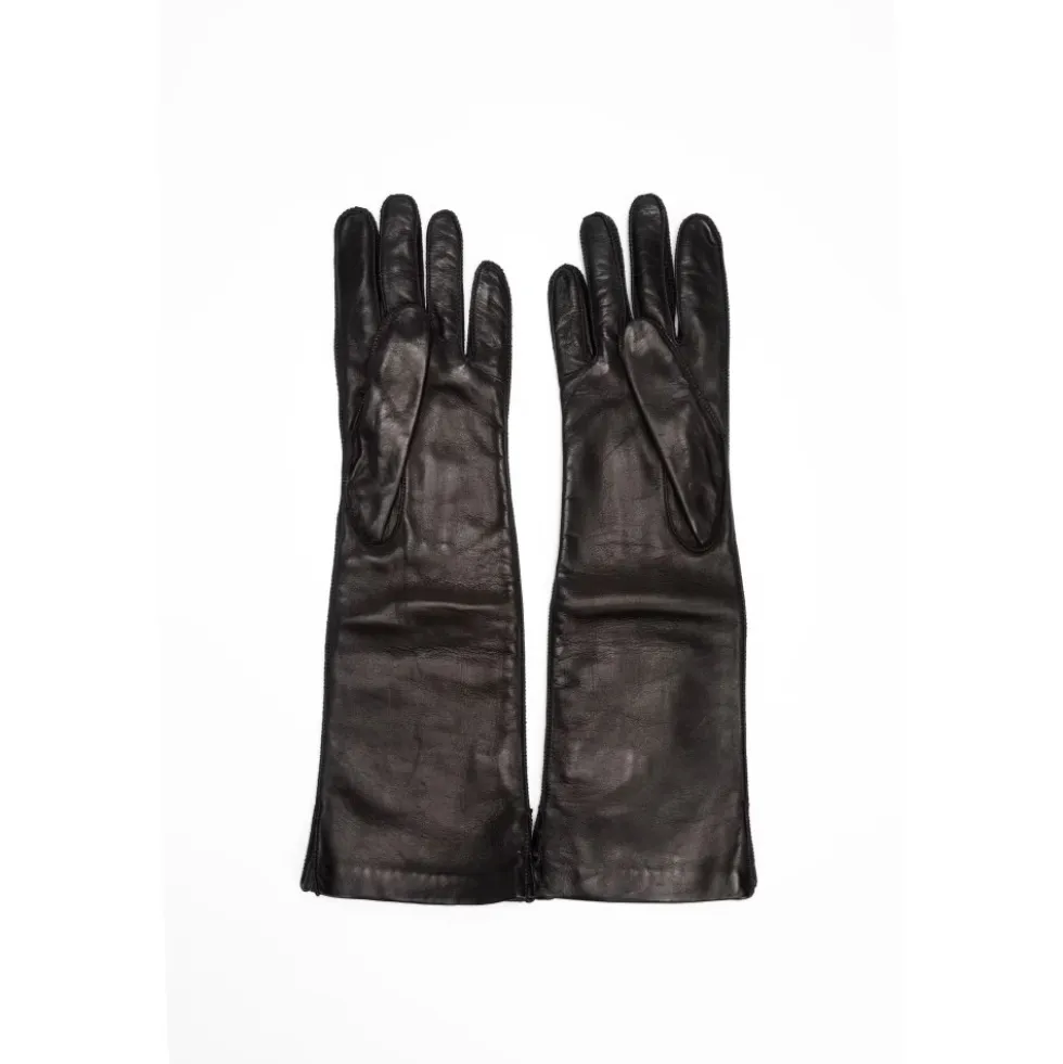 Intrecciato Leather Gloves
