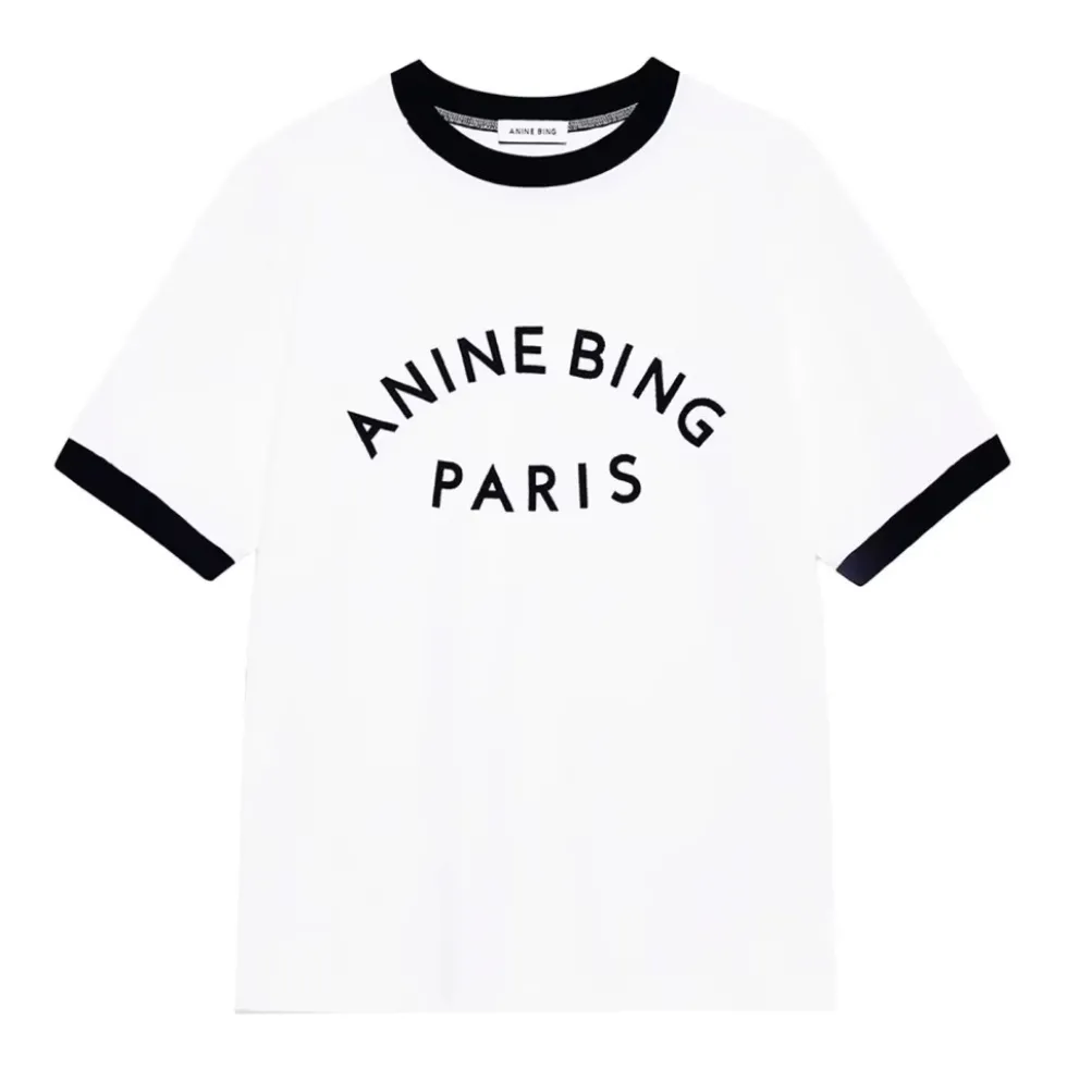 Jaylin Ivory T-shirt med frontprint