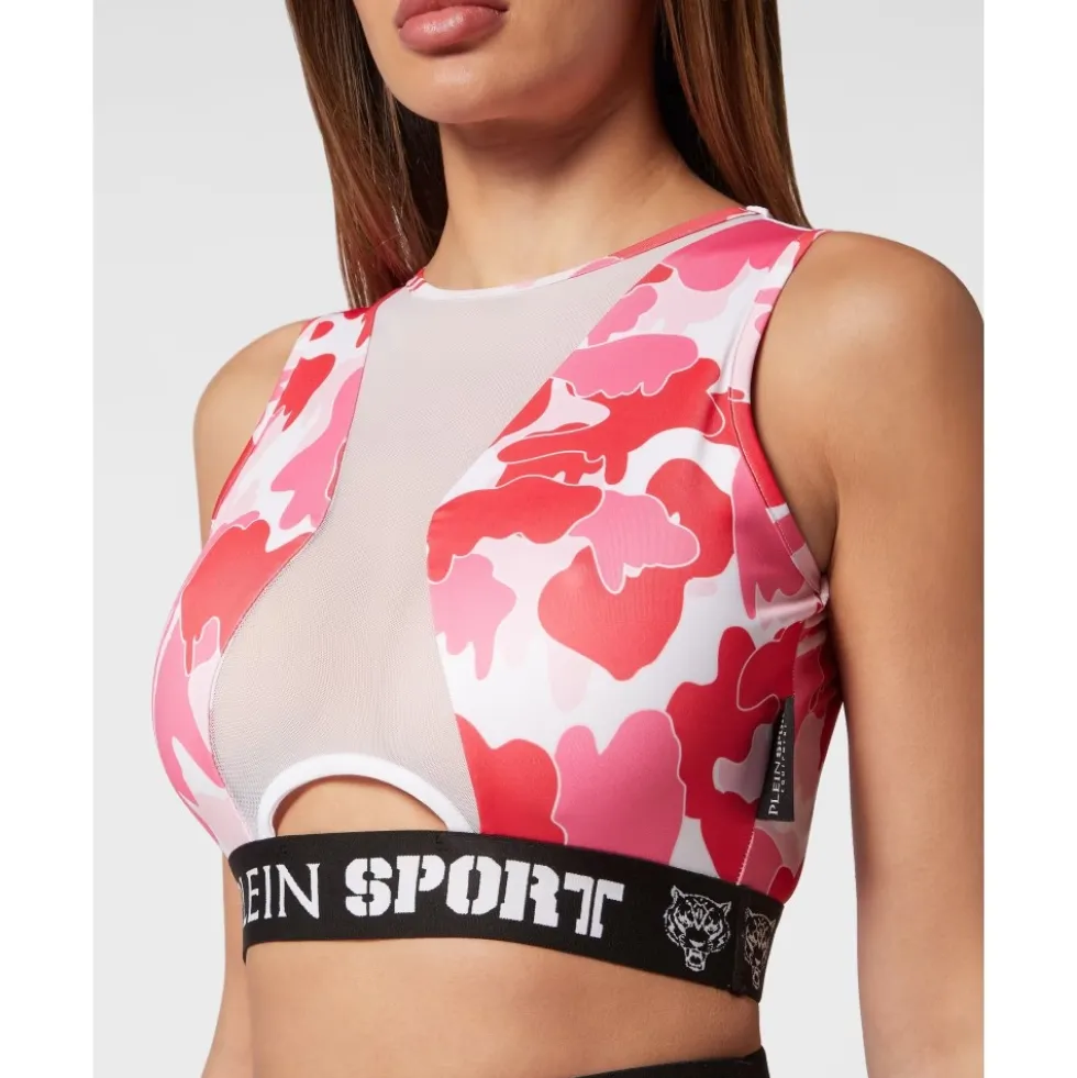Jogging Cropped Top Camouflage