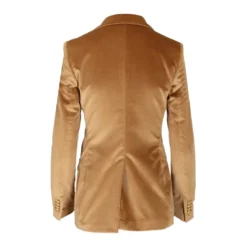 J-Parigi12L Single-Breasted Velvet Blazer