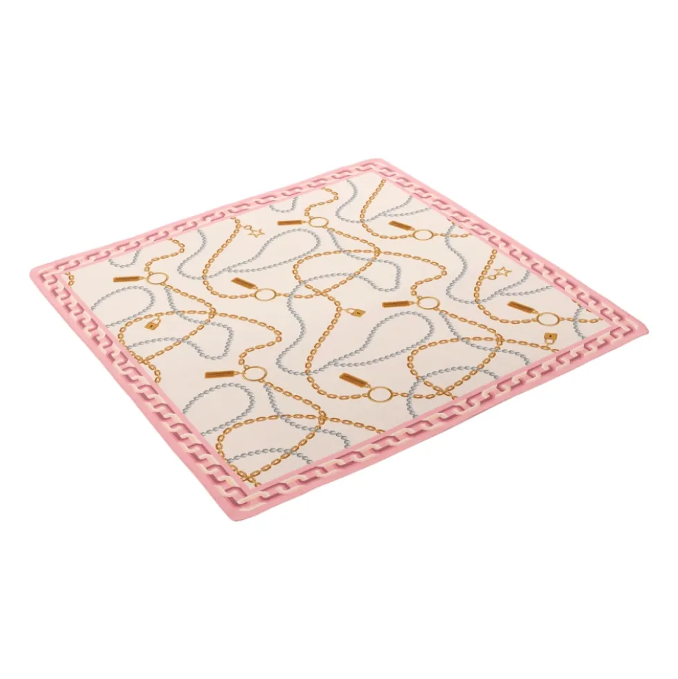 Kæde & Perler Bandana - Pink Silke