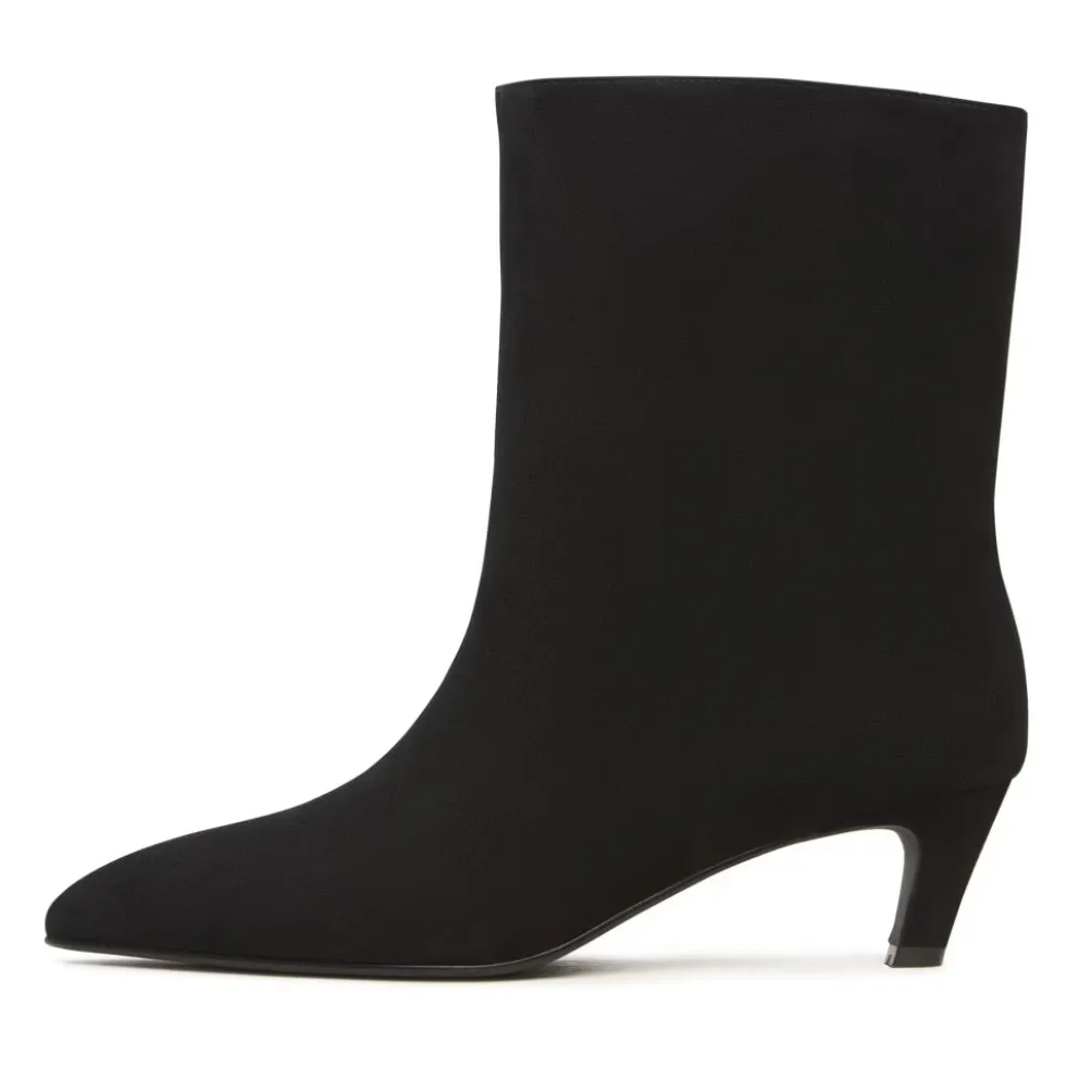 Kitten Heel Ankelstøvler Dolly - Sort