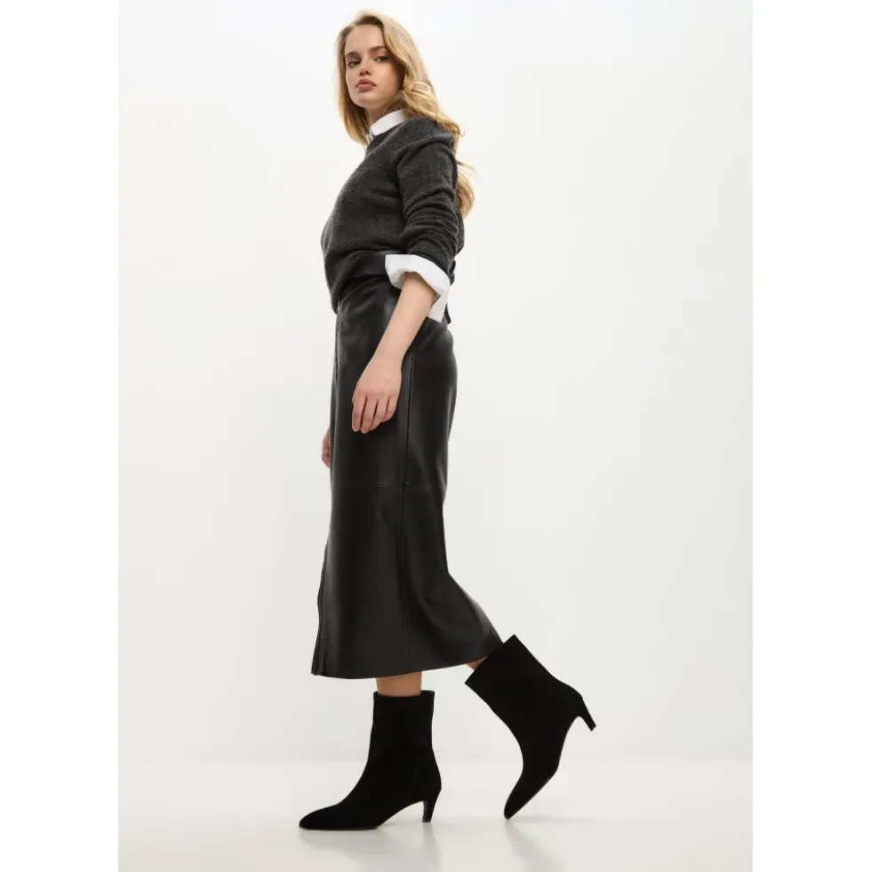 Kitten Heel Ankelstøvler Dolly - Sort