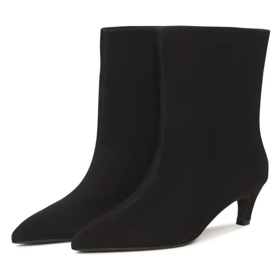 Kitten Heel Ankelstøvler Dolly - Sort