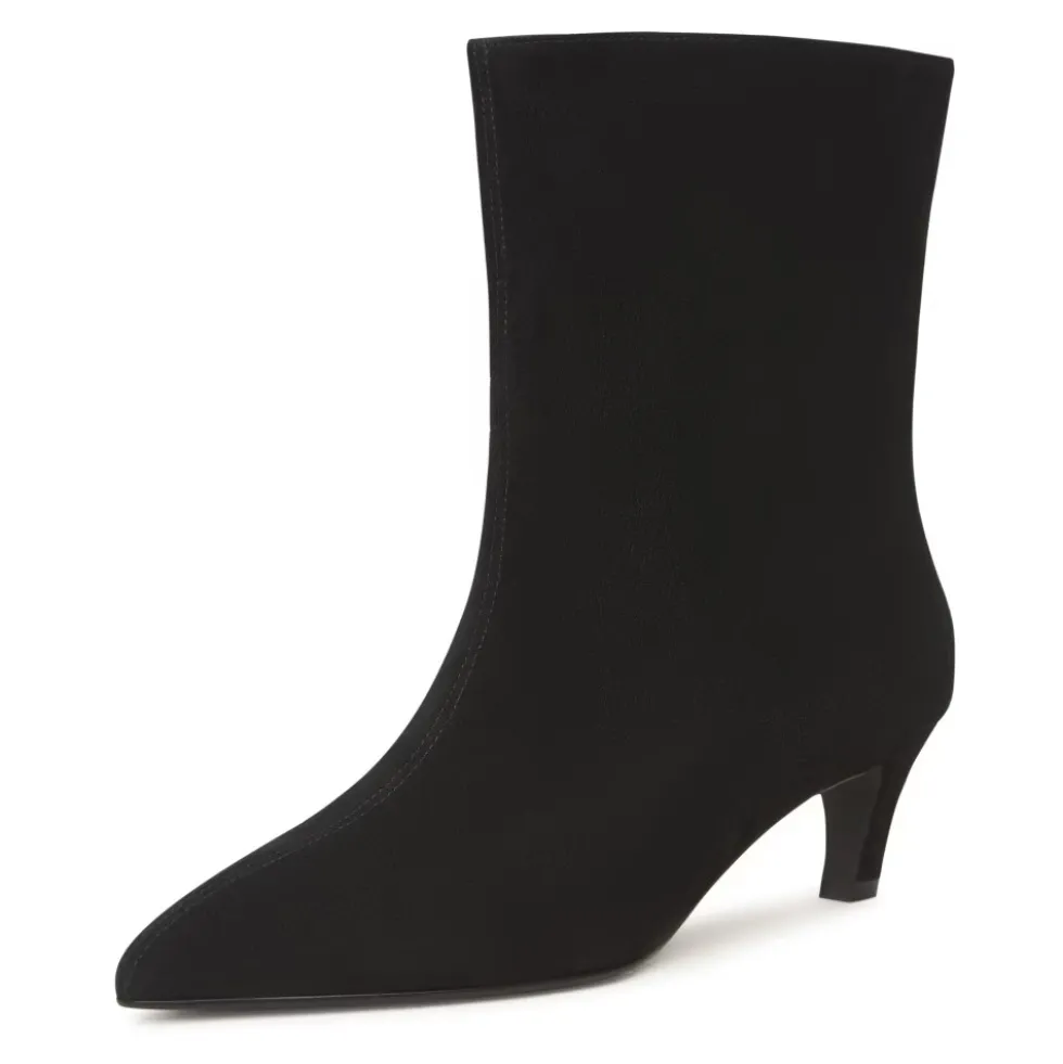 Kitten Heel Ankelstøvler Dolly - Sort