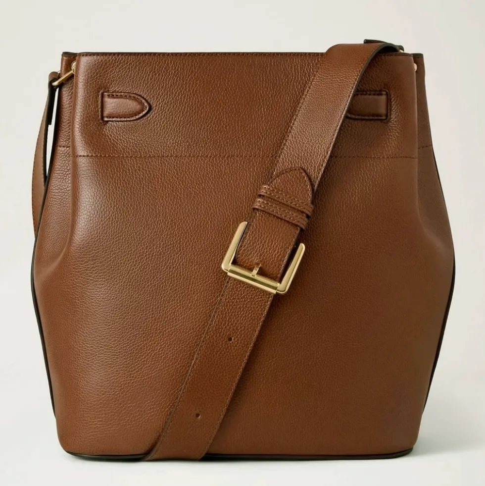 Klassisk Bucket Taske med Postman's Lock