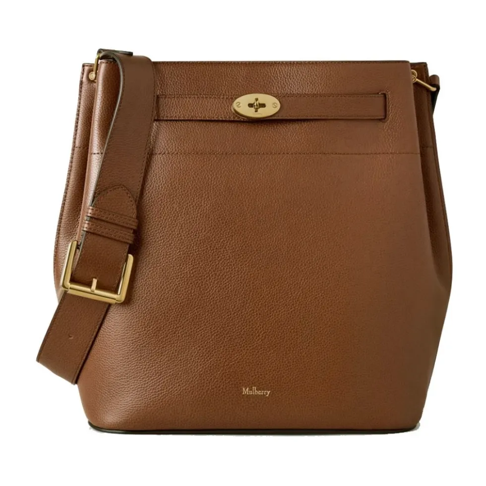 Klassisk Bucket Taske med Postman's Lock