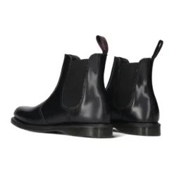 Klassiske Chelsea Boots Flora Sort Læder