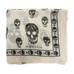 Klassisk Silke Chiffon Skull Tørklæde