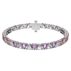 Kvinders Tennisarmbånd Trilliant-slibning Rosa MATRIX 5614928