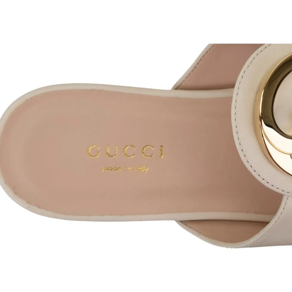Læder Slip-On Tåremssandaler