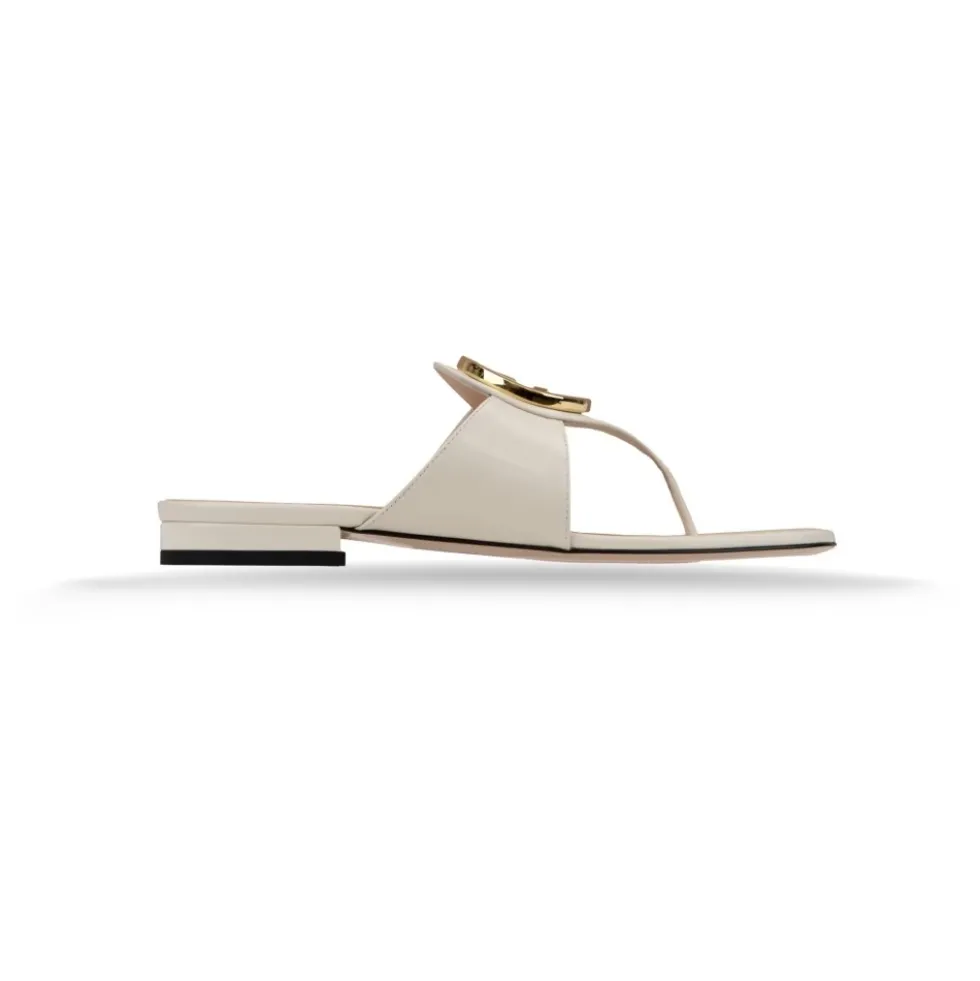 Læder Slip-On Tåremssandaler