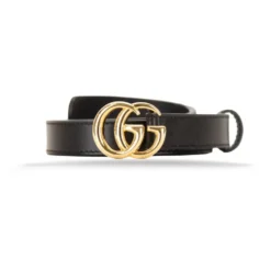 Leather Logo Plaque Belt
