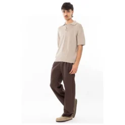Let Strikket Poloshirt