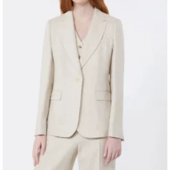 Linen Canvas Blazer