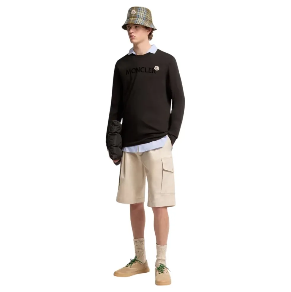 Logo Bomulds Sweatshirt