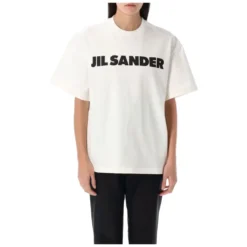 Logo Bomulds T-shirt med korte ærmer