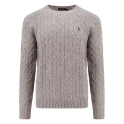 Logo Broderet Uld Kashmir Sweater